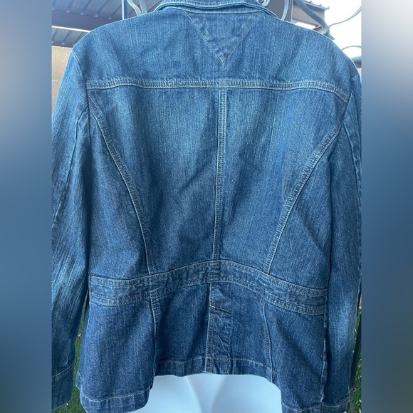 Tommy Hilfiger Denim Jean Jacket with multiple Pockets & Feminine Details XL - Picture 7 of 16